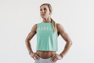 Nobull Muscle Women's Tank Tops Light Turquoise | Australia (MI5648)